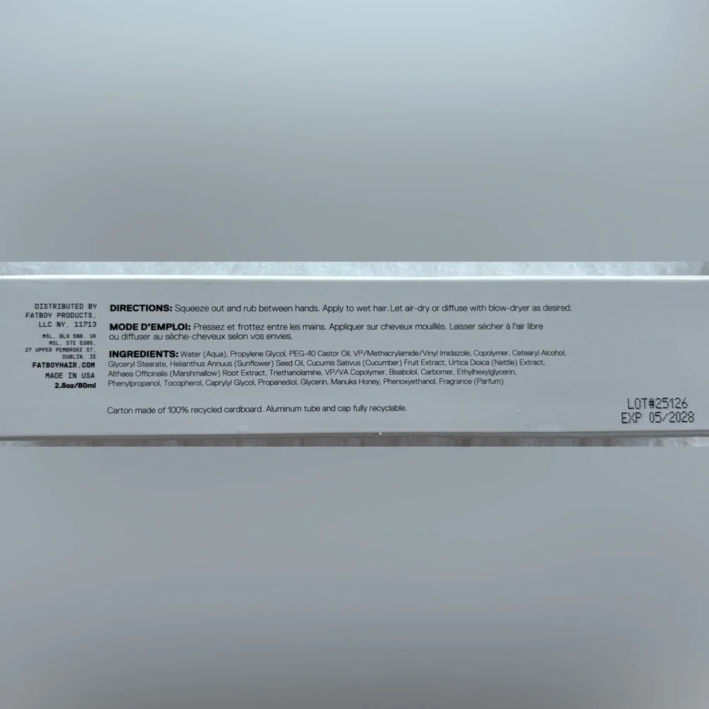 Fatboy Styling Cream, 2.8oz